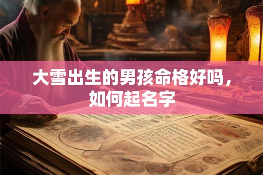 大雪出生的男孩命格好吗，如何起名字