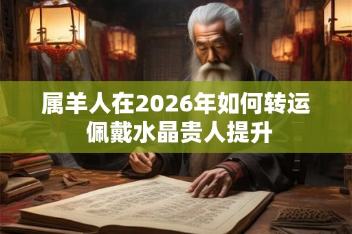 属羊人在2026年如何转运 佩戴水晶贵人提升