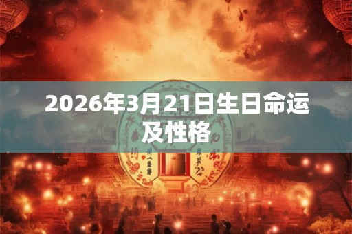 2026年3月21日生日命运及性格
