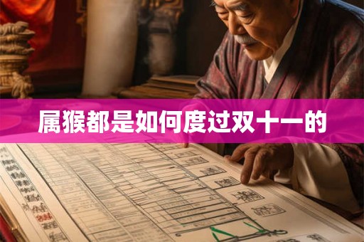 属猴都是如何度过双十一的