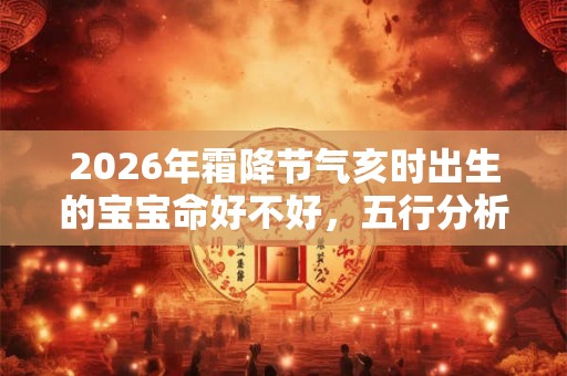 2026年霜降节气亥时出生的宝宝命好不好,五行分析 2026年霜降节气亥时出生的宝宝命好不好,五行分析