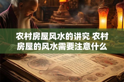 农村房屋风水的讲究 农村房屋的风水需要注意什么 农村房屋风水的讲究 农村房屋的风水需要注意什么