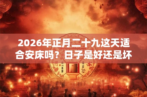 2026年正月二十九这天适合安床吗?日子是好还是坏? 2026年正月二十九这天适合安床吗?日子是好还是坏?