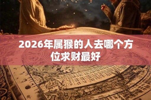 2026年属猴的人去哪个方位求财最好 2026年属猴的人去哪个方位求财最好