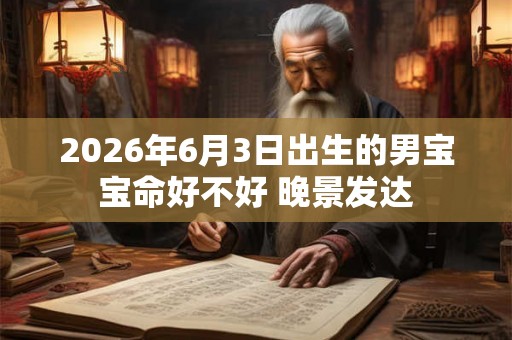 2026年6月3日出生的男宝宝命好不好 晚景发达 2026年6月3日出生的男宝宝命好不好 晚景发达