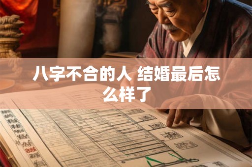 八字不合的人 结婚最后怎么样了 八字不合的人 结婚最后怎么样了