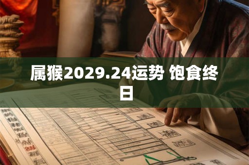 属猴2029.24运势 饱食终日
