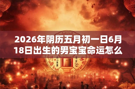2026年阴历五月初一日6月18日出生的男宝宝命运怎么样