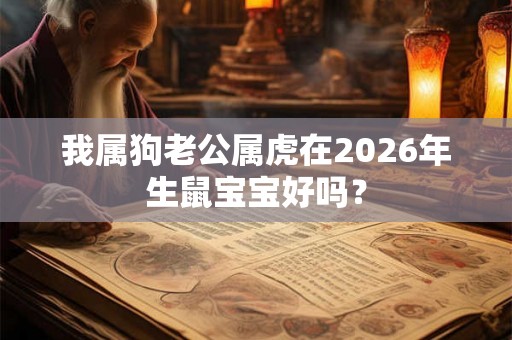 我属狗老公属虎在2026年生鼠宝宝好吗？