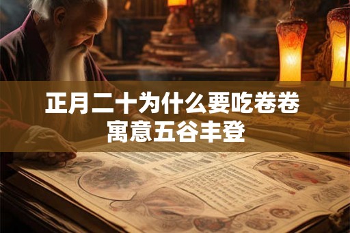 正月二十为什么要吃卷卷 寓意五谷丰登 正月二十为什么要吃卷卷 寓意五谷丰登
