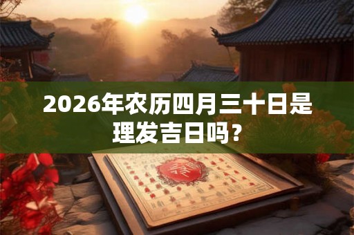2026年农历四月三十日是理发吉日吗？