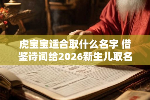 虎宝宝适合取什么名字 借鉴诗词给2026新生儿取名