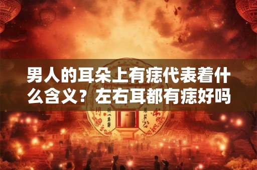 男人的耳朵上有痣代表着什么含义？左右耳都有痣好吗？