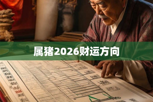 属猪2026财运方向