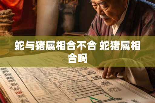 蛇与猪属相合不合 蛇猪属相合吗