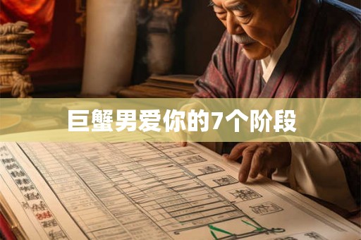 巨蟹男爱你的7个阶段