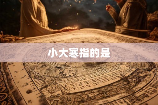 小大寒指的是