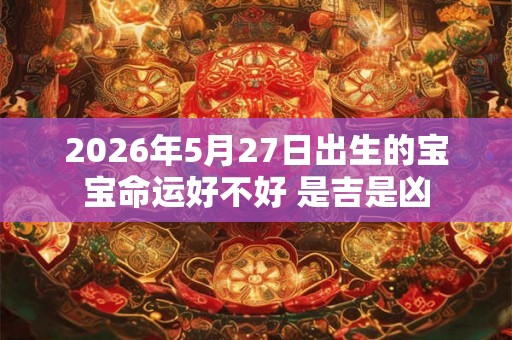2026年5月27日出生的宝宝命运好不好 是吉是凶