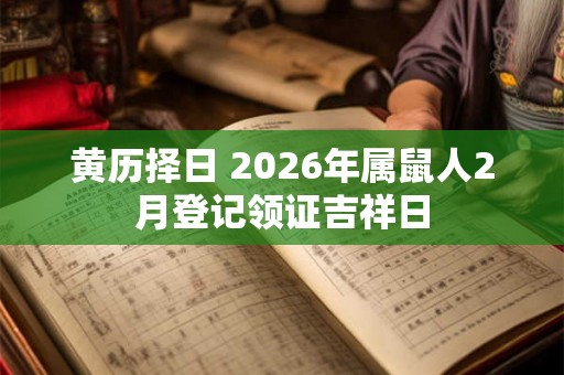 黄历择日 2026年属鼠人2月登记领证吉祥日 黄历择日 2026年属鼠人2月登记领证吉祥日
