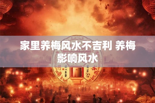 家里养梅风水不吉利 养梅影响风水