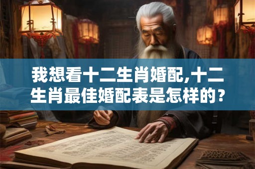 我想看十二生肖婚配,十二生肖最佳婚配表是怎样的? 我想看十二生肖婚配,十二生肖最佳婚配表是怎样的?