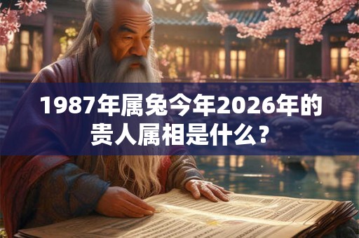 1987年属兔今年2026年的贵人属相是什么？