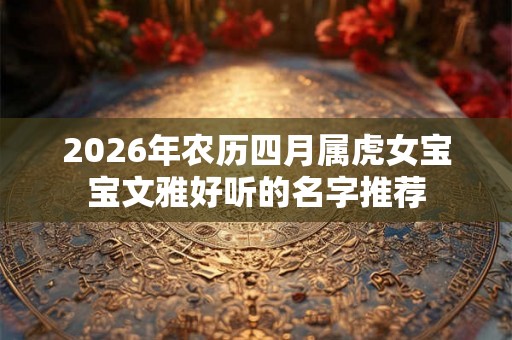 2026年农历四月属虎女宝宝文雅好听的名字推荐