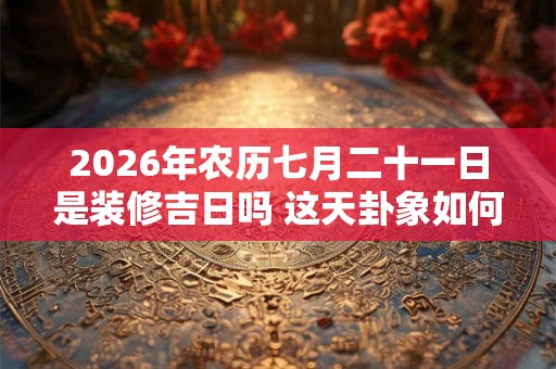 2026年农历七月二十一日是装修吉日吗 这天卦象如何 2026年农历七月二十一日是装修吉日吗 这天卦象如何