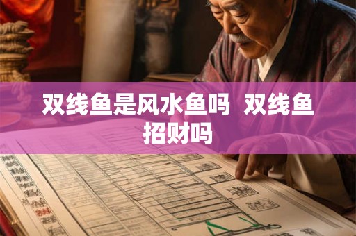 双线鱼是风水鱼吗  双线鱼招财吗