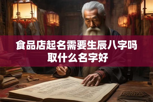 食品店起名需要生辰八字吗 取什么名字好 食品店起名需要生辰八字吗 取什么名字好