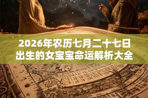 2026年农历七月二十七日出生的女宝宝命运解析大全 2026年农历七月二十七日出生的女宝宝命运解析大全