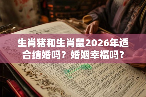 生肖猪和生肖鼠2026年适合结婚吗？婚姻幸福吗？