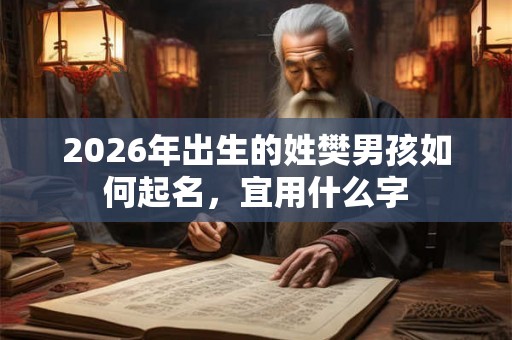 2026年出生的姓樊男孩如何起名，宜用什么字