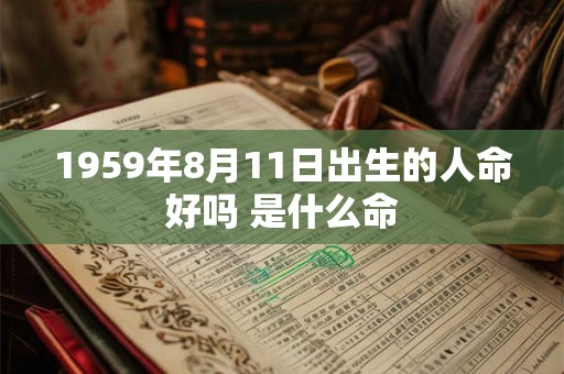 1959年8月11日出生的人命好吗 是什么命 1959年8月11日出生的人命好吗 是什么命