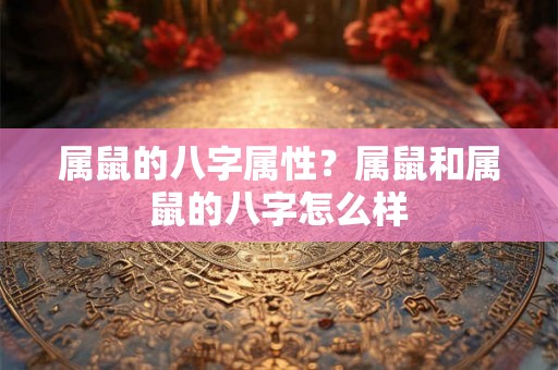 属鼠的八字属性?属鼠和属鼠的八字怎么样 属鼠的八字属性?属鼠和属鼠的八字怎么样