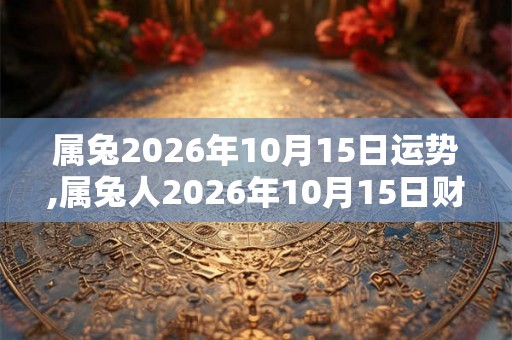 属兔2026年10月15日运势,属兔人2026年10月15日财运,生肖兔2026年10月15日运势