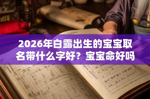 2026年白露出生的宝宝取名带什么字好?宝宝命好吗? 2026年白露出生的宝宝取名带什么字好?宝宝命好吗?