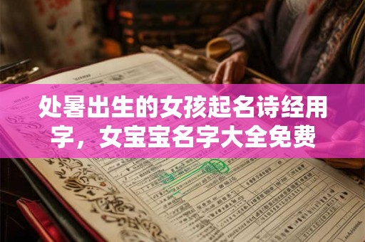 处暑出生的女孩起名诗经用字，女宝宝名字大全免费