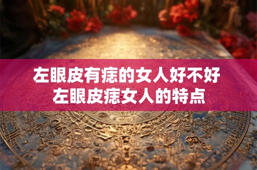 左眼皮有痣的女人好不好 左眼皮痣女人的特点
