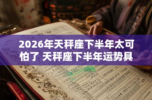 2026年天秤座下半年太可怕了 天秤座下半年运势具体如何