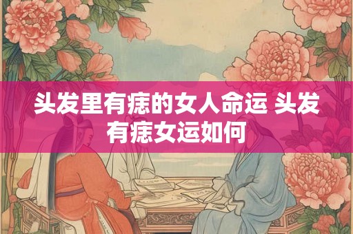 头发里有痣的女人命运 头发有痣女运如何 头发里有痣的女人命运 头发有痣女运如何