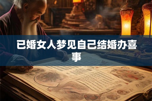 已婚女人梦见自己结婚办喜事