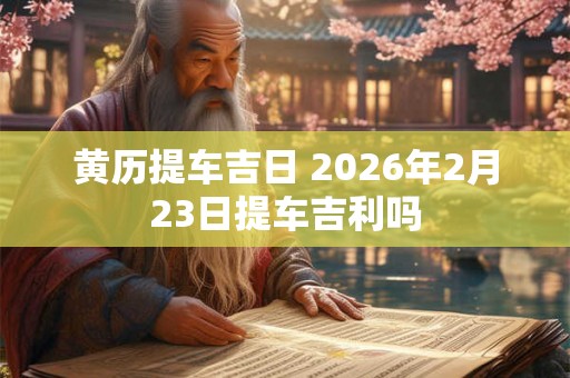 黄历提车吉日 2026年2月23日提车吉利吗