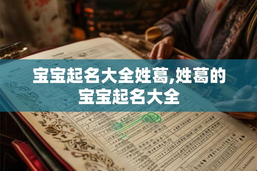 宝宝起名大全姓葛,姓葛的宝宝起名大全