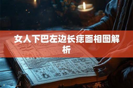 女人下巴左边长痣面相图解析