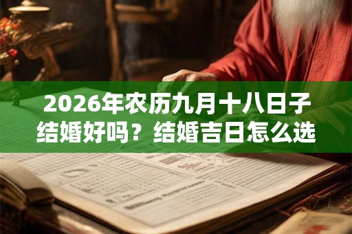 2026年农历九月十八日子结婚好吗？结婚吉日怎么选择？