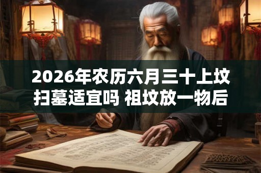 2026年农历六月三十上坟扫墓适宜吗 祖坟放一物后代富贵 2026年农历六月三十上坟扫墓适宜吗 祖坟放一物后代富贵