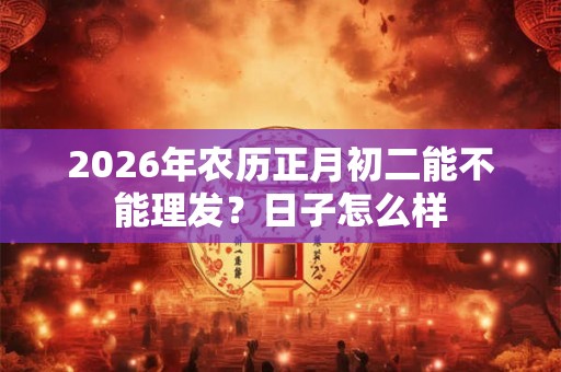 2026年农历正月初二能不能理发?日子怎么样 2026年农历正月初二能不能理发?日子怎么样