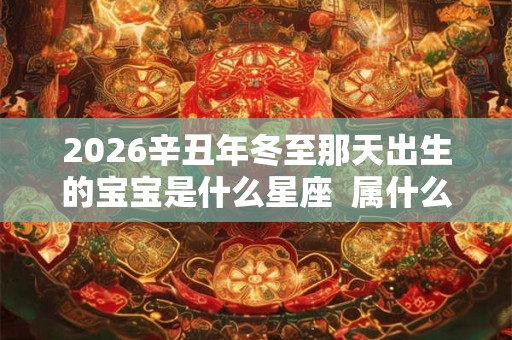 2026辛丑年冬至那天出生的宝宝是什么星座 属什么生肖 2026辛丑年冬至那天出生的宝宝是什么星座 属什么生肖