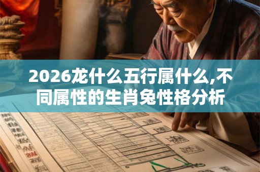2026龙什么五行属什么,不同属性的生肖兔性格分析